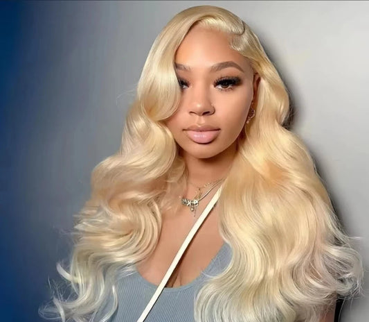 200 Density 613 Blonde 13x6 hd lace frontal wig Body Wave human hair wigs Real Brazilian Straight Colored Human Hair For Women